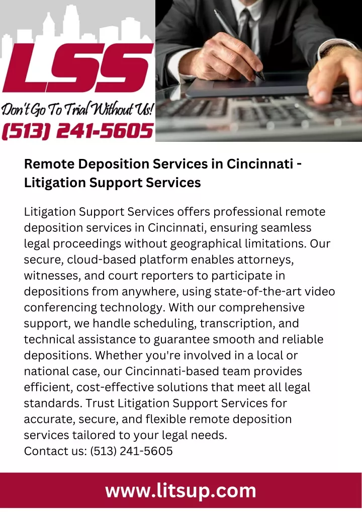 remote deposition services in cincinnati