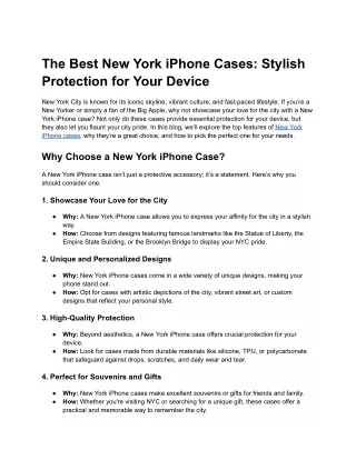 Exclusive New York iPhone Cases
