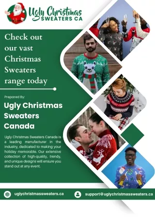 Get Cozy with Christmas Sweaters in Canada: The Ugly Sweater Phenomenon