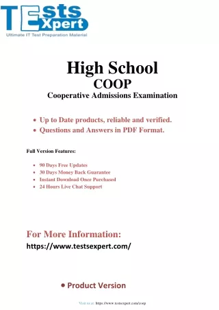 high school coop cooperative admissions