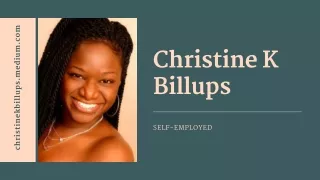 In Their Own Words The Story of Christine K Billups