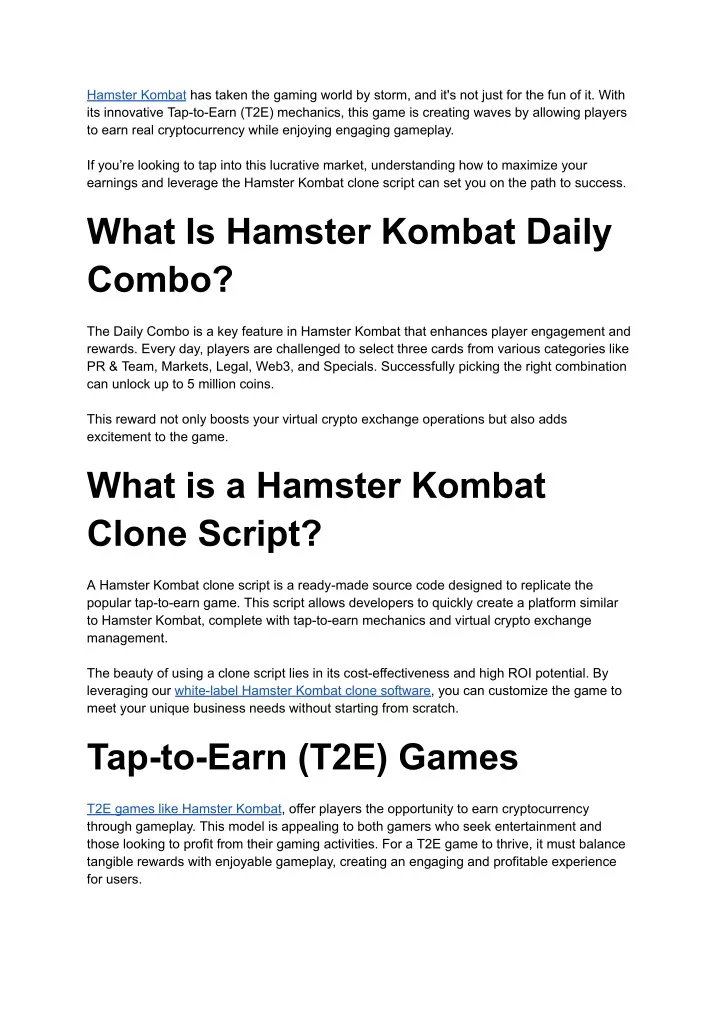 hamster kombat has taken the gaming world