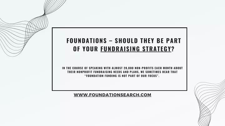 foundations should they be part of your