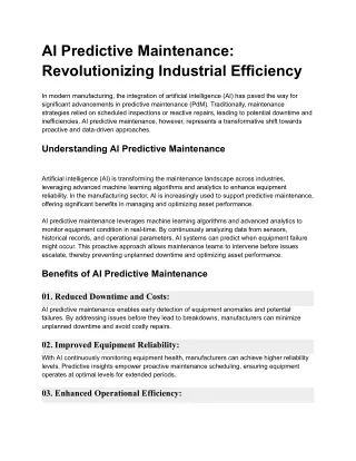 AI Predictive Maintenance_ Revolutionizing Industrial Efficiency