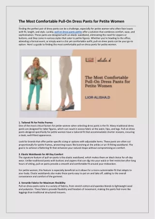 The Most Comfortable Pull-On Dress Pants for Petite Women
