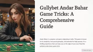 Gullybet Andar Bahar Game Tricks A Comprehensive Guide