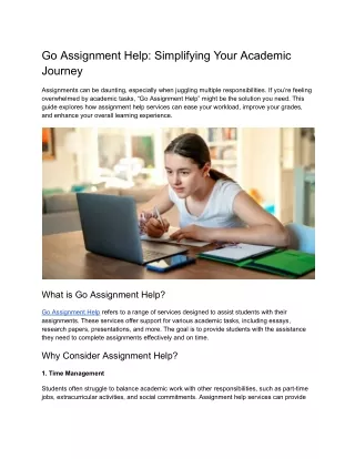go assignment help simplifying your academic