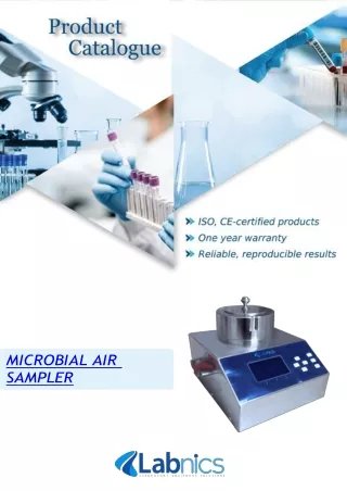 Microbial Air Sampler 0.38m/s