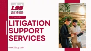 Legal Support Services Enhancing Efficiency in Litigation Support