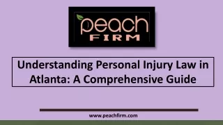 understanding personal injury law in atlanta