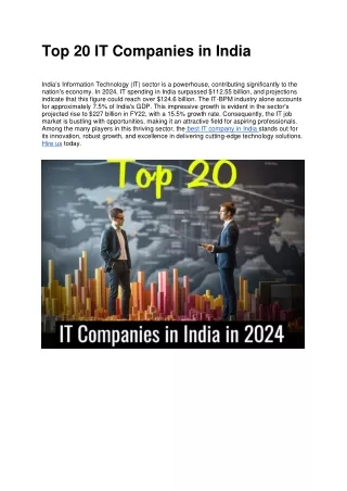 top 20 it companies in india