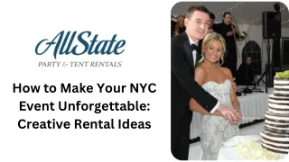 How to Make Your NYC Event Unforgettable Creative Rental Ideas