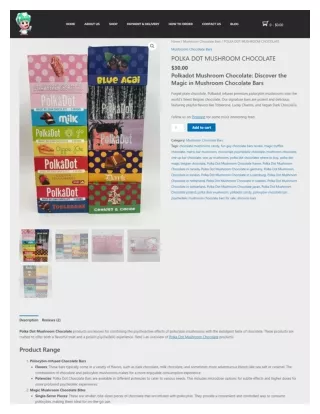 POLKA DOT MUSHROOM CHOCOLATE IN USA - oneupshroomchocolatebars.com