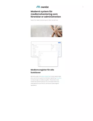 Modernt och Användarvänligt Medlemsregister för Föreningar