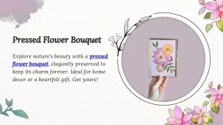 Pressed Flower Bouquet