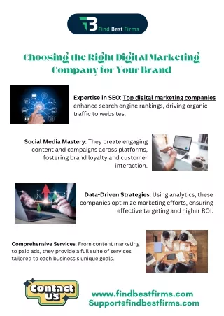 Choosing the Right Digital Marketing Company for Your Brand