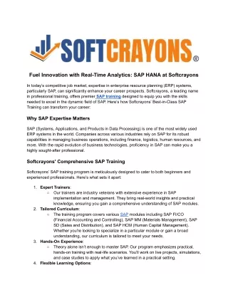 fuel innovation with real time analytics sap hana