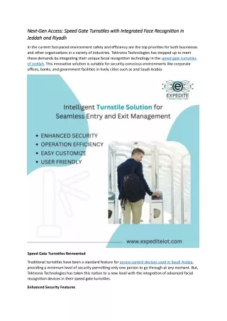 next next gen access speed gate turnstiles with