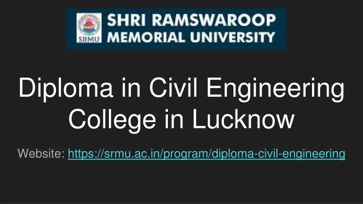 diploma in civil engineering college in lucknow