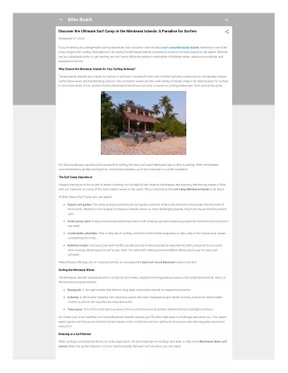 Discover the Ultimate Surf Camp in the Mentawai Islands A Paradise for Surfers