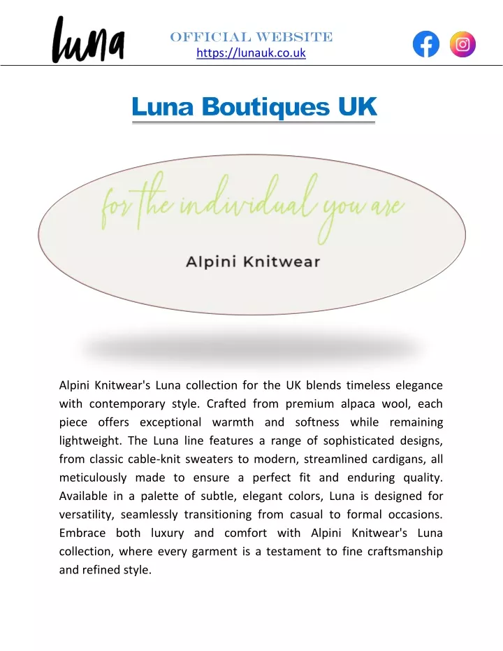 official website https lunauk co uk