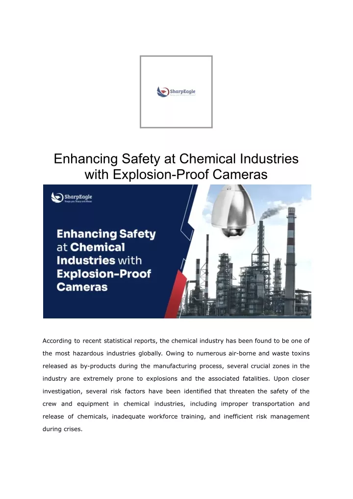 enhancing safety at chemical industries with