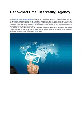 renowned email marketing agency