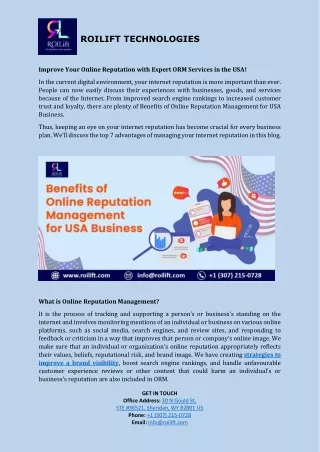 Why is it Necessary to Maintain Online Reputation for Business In USA