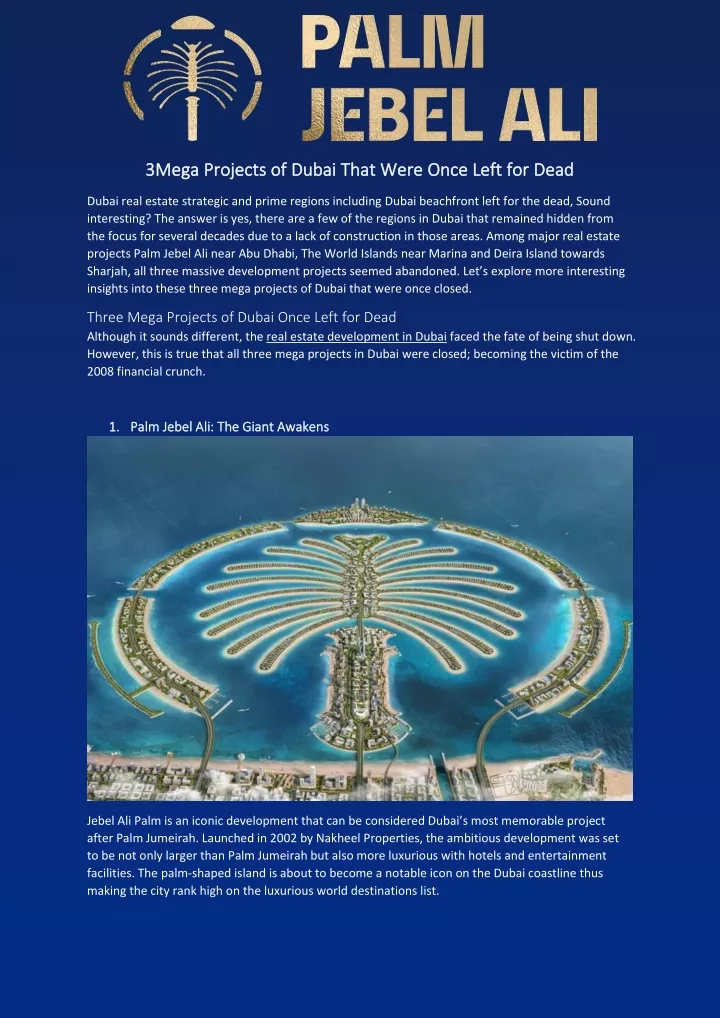 3mega 3mega projects projects of of dubai