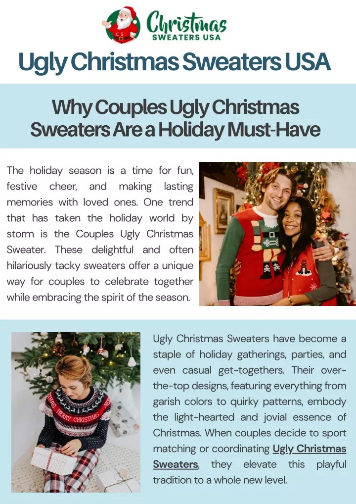 ugly christmas sweaters usa