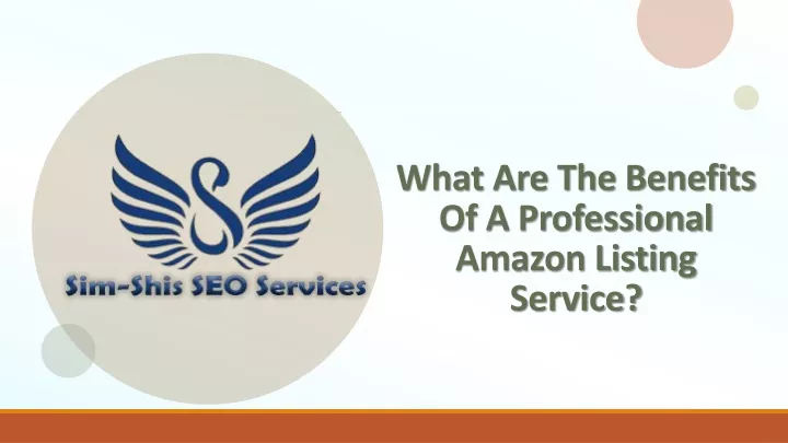 what are the benefits of a professional amazon listing service