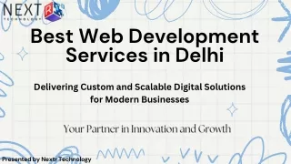 Best Web Development Services in Delhi - Nextr Technology