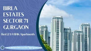 Birla Estates Sector 71 Gurgaon | Best 2/3/4 BHK Apartments