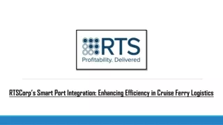 rtscorp s smart port integration enhancing