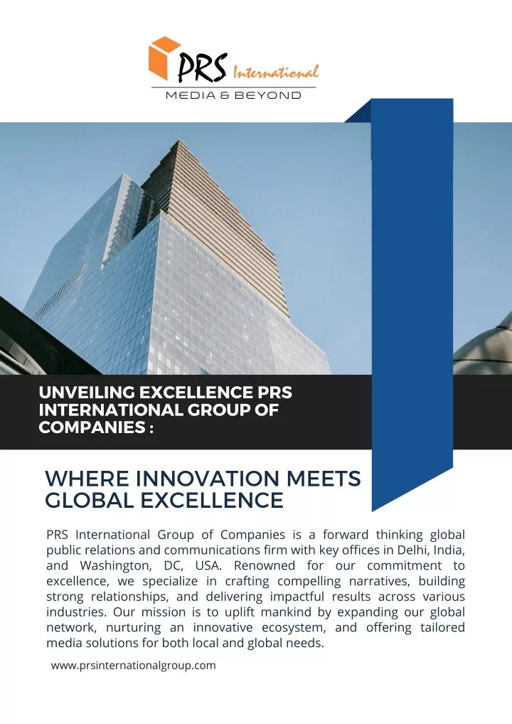 unveiling excellence prs international group