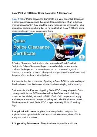 Qatar PCC vs. PCC from Other Countries- A Comparison.docx