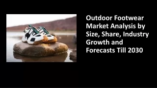 Global Outdoor Footwear Market by Player, Region, Type, Application and Sales Channel
