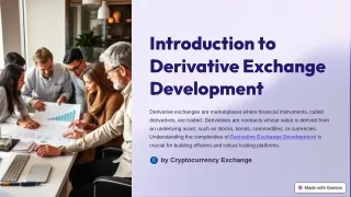 introduction to derivative exchange development