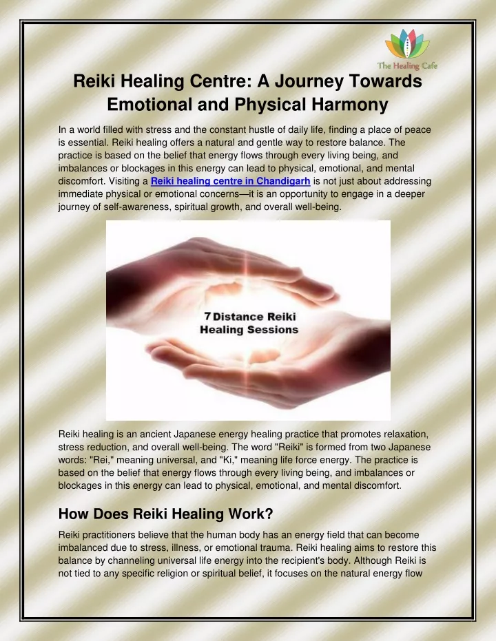 reiki healing centre a journey towards emotional