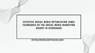 Effective Social Media Optimization (SMO) Techniques – Shiftwave Technologies