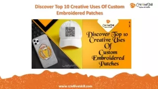 10 Fun & Creative Ways to Use Custom Embroidered Patches