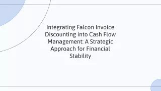 The Reasons for Including Falcon Invoice Discounting in Cash Flow Management