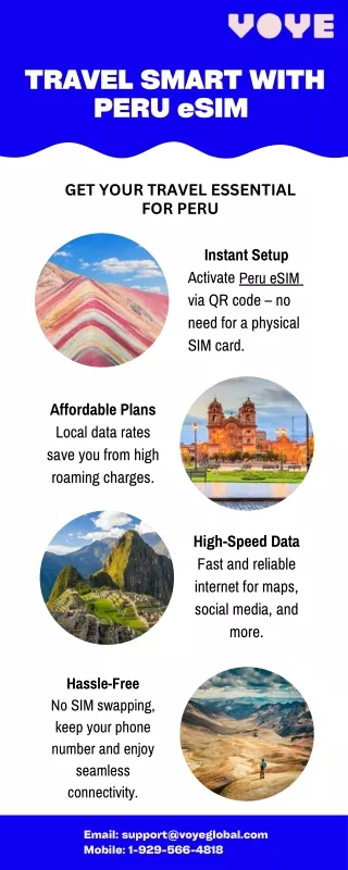 Voye Global’s Peru eSIM: Your Travel Solution For Peru