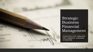 Strategic Business Financial Management Solutions by Contetra