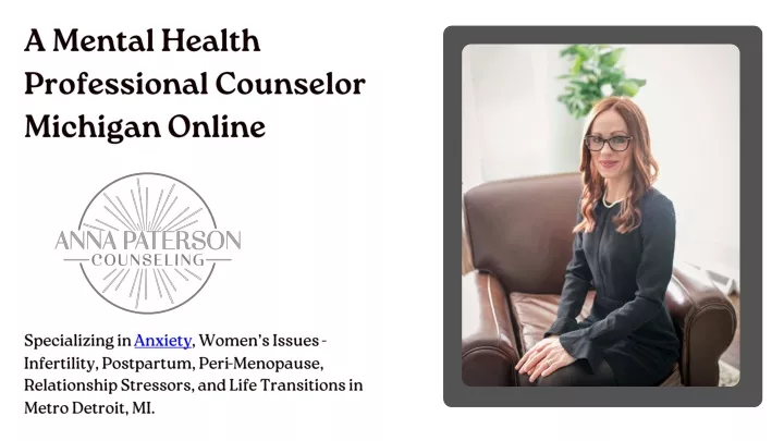 a mental health professional counselor michigan