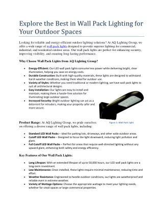Explore the Best in Wall Pack Lighting for Your Outdoor Spaces (1)