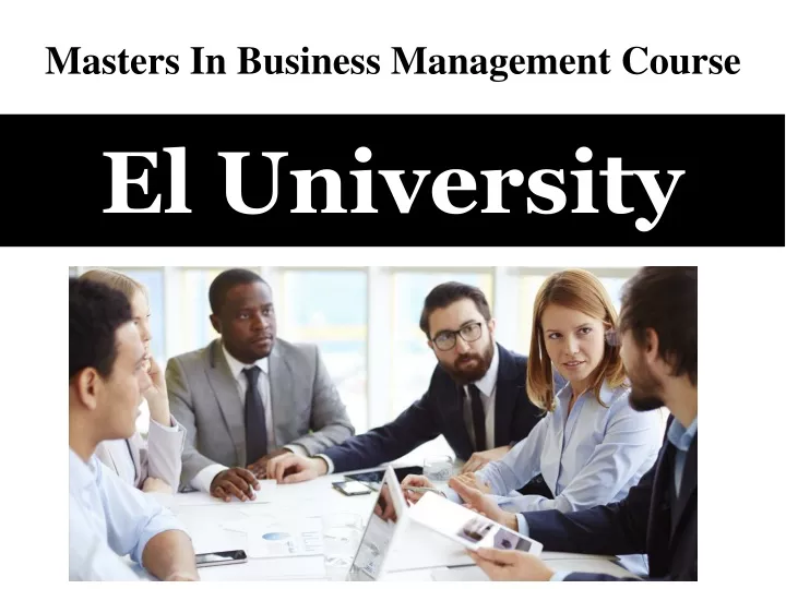 masters in business management course