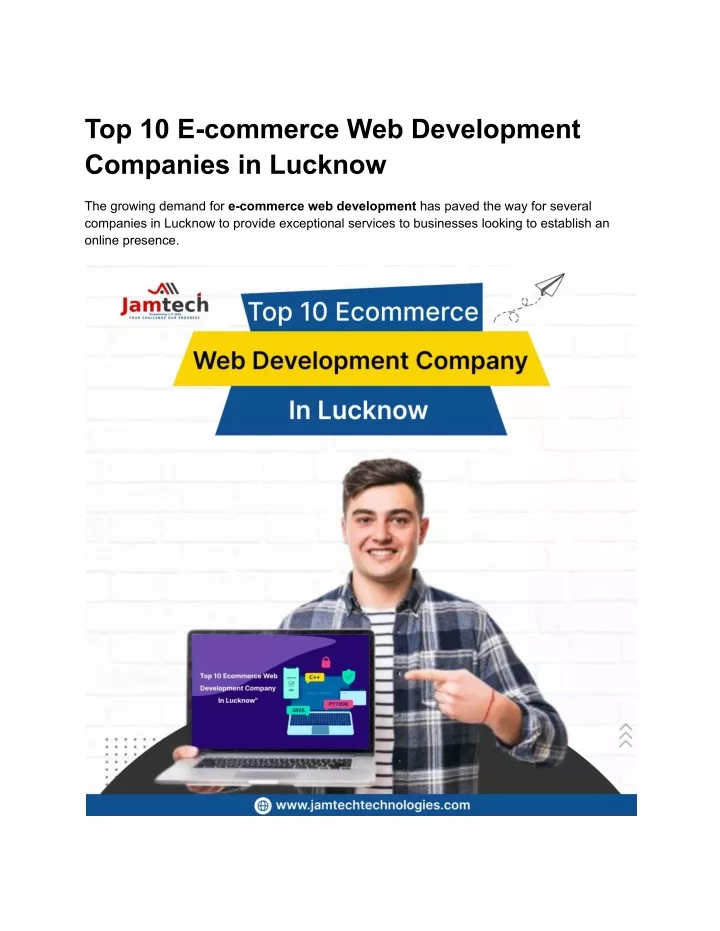 top 10 e commerce web development companies