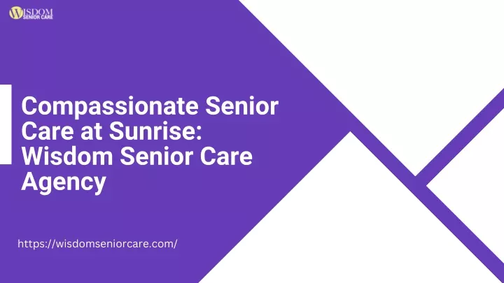 compassionate senior care at sunrise wisdom