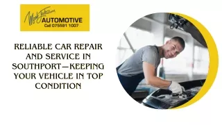 Reliable car repair and service in Southport—keeping your vehicle in top condition
